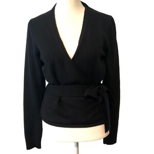 Diane Von Furstenberg Black V-Neck Sweater